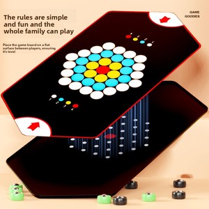 Jeu de société familial interactif à deux joueurs avec balles magnétiques, mini-balles éjectables, jouets éducatifs pour l'entraînement de la concentration - Product Image 4