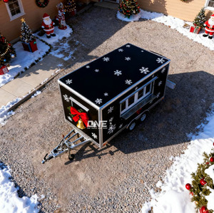 Chariot de nourriture de rue mobile, camion de nourriture rapide, remorque avec équipement de cuisine complet, prix bas pour Noël - Product Image 1