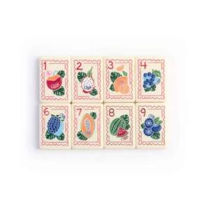 Juego de Mahjong de Lujo Azul Ms Lan Sandy Beach con Patrón a Cuadros, Acrílico, Plegable, Resistente al Agua, Duradero y Ecológico para 4 Jugadores - Product Image 1