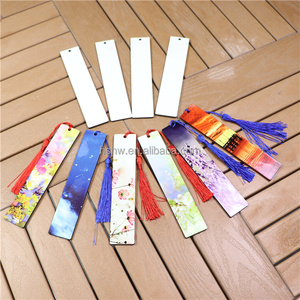 Kostenlose Muster Umweltfreundliche Holz-Geschenkanhänger mit Quasten, Großhandel MDF Doppelseitige Weiß Glänzende Sublimations-Lesezeichen-Rohlinge - Product Image 4