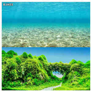 Hersteller <span class=keywords><strong>Aquarium</strong></span> Hintergrund Aufkleber Doppelseitiges <span class=keywords><strong>Aquarium</strong></span> Dekorative Bilder Unterwasser Hintergrund Dekor - Product Image 3
