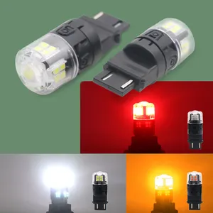 Yeni tasarım arabalar zikzaklı 3157 LED dönüş sinyali DRL geri vites 3156 3157 P27/5W Led ışıkları