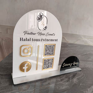 Venta al por mayor <span class=keywords><strong>Facebook</strong></span> <span class=keywords><strong>Instagram</strong></span> Tiktok espejo acrílico Social Media iconos Logo para Lets Get Social placa - Product Image 4