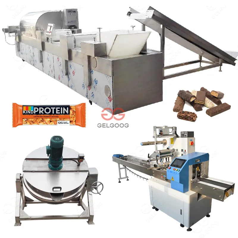 Profession elle Hersteller Erdnuss krokant Cutter Sesam Sweet Making Machine Protein Riegel Maschine