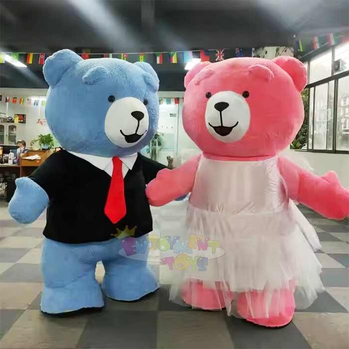 Wedding Inflatable Teddy Bear Mascot Costume Size 2m2.6m
