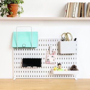 Pegboard Desktop Organizer Rectangle Standing Type Multi-purpose No Installation <b>Desk</b> Storage Office Home Study Dormitory Use - Product Image 4
