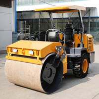 Compacteur routier haute performance à double tambour vibrant pour asphalte et sol