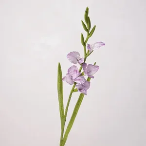 Fleurs artificielles en soie de qualité supérieure, gladiolus et orchidées à tige unique, pour décorations de mariage, de remise de diplômes et du Nouvel An chinois - Product Image 6