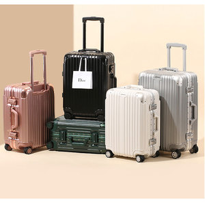 Aluminum <b>Hard</b> <b>Shell</b> <b>Suitcase</b> with Spinner Wheels TSA Lock Modern Travel Bag Unisex Carry-On Luggage - Product Image 6