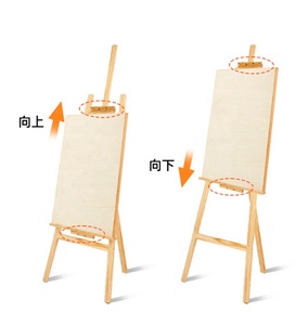 Soporte de Madera Maciza para <span class=keywords><strong>Pintura</strong></span>, Soporte Especial para Estudiantes de Arte, 1.5M, Pino Amarillo, Ajustable, Soporte Triangular para Exhibición Publicitaria - Product Image 5