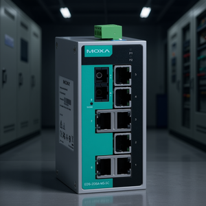 Moxa EDS-208A-S-SC สวิตช์อีเธอร์เน็ตอุตสาหกรรมแบบไม่ต้องจัดการ 8 พอร์ต ติดตั้งบนราง DIN - Product Image 3