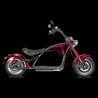 Scooter électrique eAhora 60V 2000W, pneus larges de 14 pouces, chopper pour adulte, vélo de banlieue à deux roues, moto électrique verte