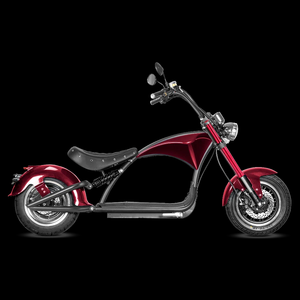 Scooter eléctrico eAhora de 60V y 2000W con llantas gruesas de 14 pulgadas, tipo chopper, bicicleta de dos ruedas para adultos, motocicleta eléctrica verde. - Product Image 4