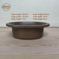 Pot de semis rectangulaire en plastique léger et durable, revêtu de PE, avec trou de drainage, capacité 1L, biodégradable, pour jardinage
