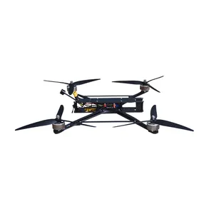 FLH 10 inch FPV Drone Rack Four Axis Drone Rack 7 inch Carbon Fiber Rack Suitable for FPV Racing Drones
