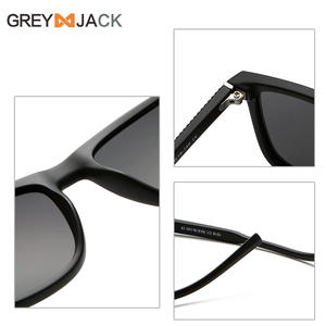 Gafas de Sol Polarizadas para Hombre Greyjack, UV400, TR90, Montura Completa, Color Negro Marrón, Estilo Deportivo - Product Image 1