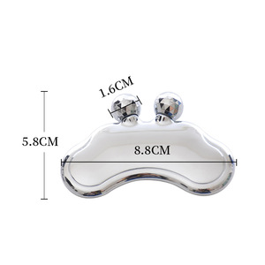 Face Slimming Metal Beauty Instrument V Manuelles Rollen massage gerät Fisch form Scrap ing Board Geschenk für die Schönheit - Product Image 5