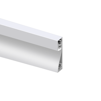 Profilé en aluminium KC Led pour éclairage de bande d'escalier 1m 2m 3m plâtre pliable dans un profilé en aluminium Led