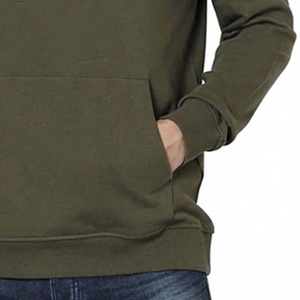 Sudadera con Capucha para Hombre, Color Verde Oliva, Corte Regular, Algodón French Terry, Estilo Casual para Invierno, Diseño con Bolsillos, Patrón 3D Personalizado - Product Image 4