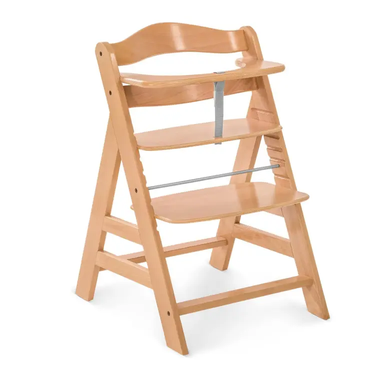 Регулируемый деревянный стульчик для кормления ребенка