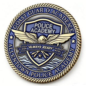Allentown Academy Fire Academy Class 114 Commemorative <b>Medal</b> Gold Plated Zinc Alloy Hard Enamel Souvenir - Product Image 5