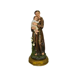 12 ''Harz St. Anthony und Kinder statue Harz St. Anthony mit Baby St. Anthony von Padua Figur