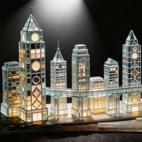Mosaïque en verre cristal transparent et translucide, matériau artistique granulaire pour bricolage, petits carrés pour travaux de construction verticale