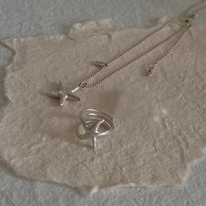 Bague en argent pur S925 pour femmes, design rétro niche, finition mate givrée, lignes enroulées, incrustation simple, polyvalente, forme de chiffre - Product Image 3