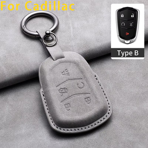 Pour Cadillac ATS CT6 DTS XT5 CTS Escalade ESV SRX STS XTS 2014 2015 2016 2017 2018 Housse de clé de voiture à distance en cuir Accessoires - Product Image 5
