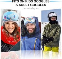 Pochette de protection pour lunettes de ski en microfibre personnalisée avec logo du client Masques pour les yeux et accessoires