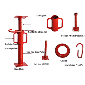 Lưu trữ tiết kiệm không gian 1.8-5 mét mạ kẽm giàn giáo acrow Prop <span class=keywords><strong>jack</strong></span> để bán xây dựng - Product Image 6
