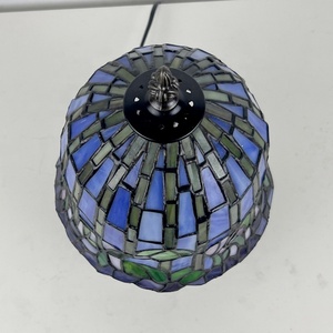 Longhuijing Tiffany Table Lamps 8 Inch Handmade Water Lily Style Stained Glass Lamp Creative Reading Bedroom Bedside <b>Light</b> - Product Image 6