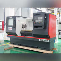 Tour CNC horizontal automatique de précision moyenne, structure à banc plat, pour tournage de métaux, commande FANUC, broche simple