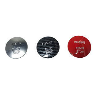 ปุ่มสตาร์ทเครื่องยนต์ สีแดง เงิน คาร์บอนไฟเบอร์ สำหรับเมอร์เซเดส เบนซ์ 2215450714 ระบบเข้ารถแบบไร้กุญแจ - Product Image 3