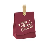 Sacs de luxe personnalisés imprimés, debout, pour collations, chocolat, desserts, cadeaux de Noël