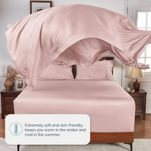 Vente en gros de housse de <span class=keywords><strong>couette</strong></span> en satin de bambou 100% tissé et ensemble de draps king size 400TC pour usage domestique - Product Image 1