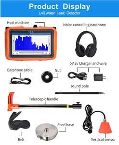 L30 Équipement de détection de fuite d'eau à domicile Profondeur 50cm Détecteur de fuite sans fil dans les murs Pipeline