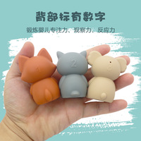 2025 drôle bébé nouveau bébé jouets de bain doigt jouets ensemble platine silicone empilable bateau flottant pour les nourrissons et les tout-petits