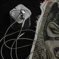 Écouteurs filaires rétro argentés effet miroir, design intra-auriculaire Type-C, son de haute qualité, élégants et tendance (Instagram-worthy), jack plat en plastique 30 cm