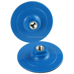 Plaquettes de ponçage en mousse à crochets et boucles EVERTOOL, plaque de support rotative industrielle en ABS, support de fixation <span class=keywords><strong>pour</strong></span> <span class=keywords><strong>polisseuse</strong></span> - Product Image 6