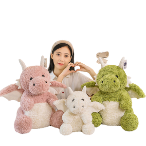 Mignon petit <span class=keywords><strong>dinosaure</strong></span> peluche jouet compagnon de couchage pour enfants oreiller garçons filles cadeau d'anniversaire poupée en peluche transfrontalière - Product Image 2