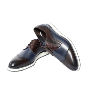 Chaussures pour hommes personnalisées faites à la main en cuir véritable automne respirant anti-dérapant polyvalent classique tenue d'affaires britannique élégante - Product Image 4