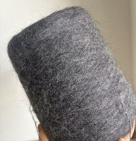 Fil fantaisie en mohair à poils longs 1/12Nm, doux et moelleux, mélange de fibres pour tricot à la machine ou à la main, idéal pour pulls, écharpes et vêtements personnalisés