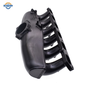 Collecteur d'admission en aluminium noir à 6 injecteurs pour moteur <span class=keywords><strong>N54</strong></span> BMW E60 E61 E82 E88 E89 E71 E90 E92 135i <span class=keywords><strong>335i</strong></span> - Product Image 3