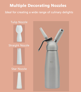 Oem özelleştirilmiş profesyonel dayanıklı ticari alüminyum profesyonel şanti sifon krem Whipper - Product Image 3