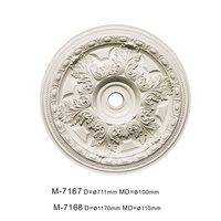 Médaillon de plafond en polyuréthane durable, écologique et imperméable Gemei M-7197 pour la décoration du salon, fabrication en usine, ODM/OEM