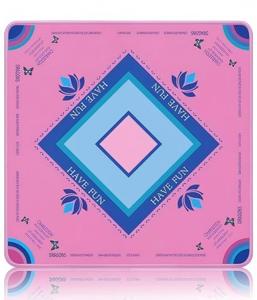 <span class=keywords><strong>Mantel</strong></span> <span class=keywords><strong>de</strong></span> Mahjong Verde Esmeralda Hecho <span class=keywords><strong>de</strong></span> Goma Resistente con Patrones Exquisitos Pintados a Mano en la Superficie - Product Image 4