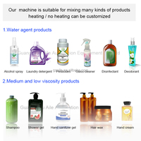 Machine de mélange de peinture de savon liquide informatisée de Guangzhou 2000L 3000L mélangeur d'homogénéisateur cosmétique