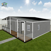 Casa Contenedor Plegable y Expandible Prefabricada, Fabricada en China, Casa Móvil Pequeña con Cocina y Baño