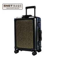 Nouvelle valise spinner en alliage d'aluminium-magnésium de style chinois, 20 pouces, bagage à main, avec serrure TSA, respirante, imperméable et antibactérienne